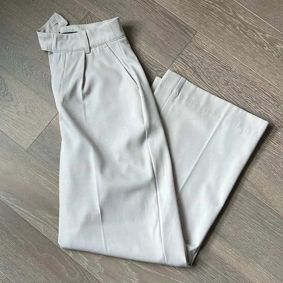 Misguided Wide Leg Pants in Cream